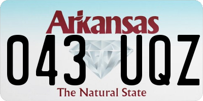 AR license plate 043UQZ
