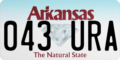 AR license plate 043URA