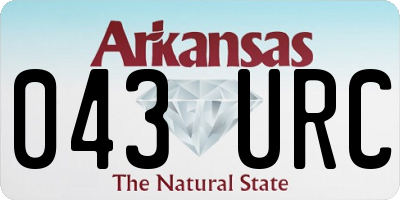 AR license plate 043URC