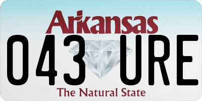 AR license plate 043URE