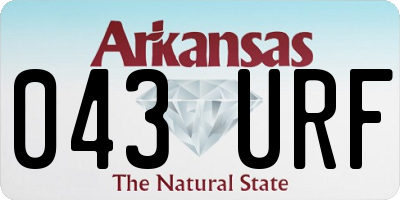 AR license plate 043URF