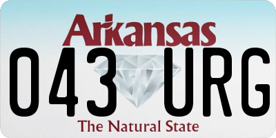 AR license plate 043URG