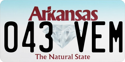 AR license plate 043VEM
