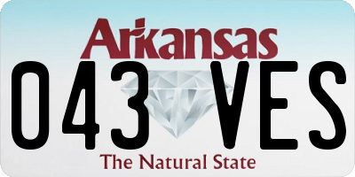 AR license plate 043VES