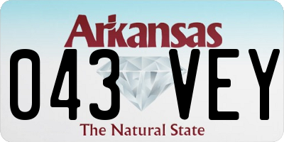 AR license plate 043VEY