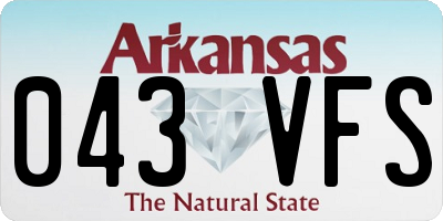 AR license plate 043VFS