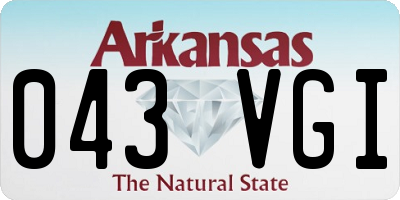 AR license plate 043VGI