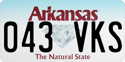 AR license plate 043VKS