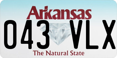 AR license plate 043VLX