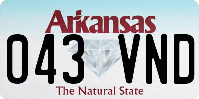 AR license plate 043VND