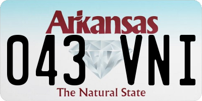 AR license plate 043VNI