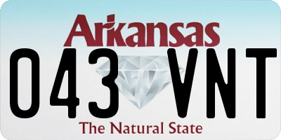 AR license plate 043VNT