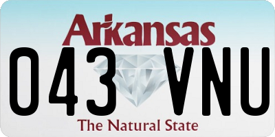AR license plate 043VNU