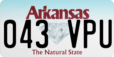 AR license plate 043VPU