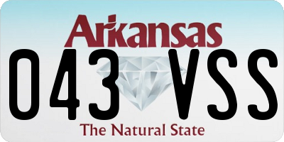 AR license plate 043VSS
