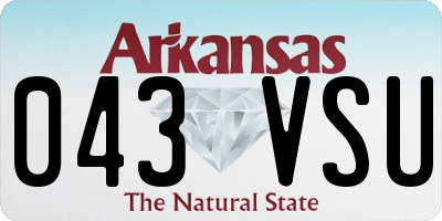 AR license plate 043VSU