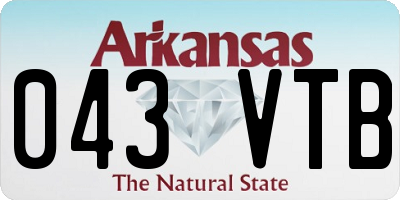 AR license plate 043VTB