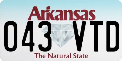 AR license plate 043VTD