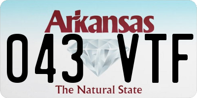 AR license plate 043VTF