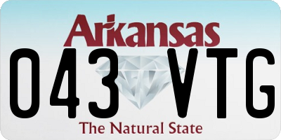 AR license plate 043VTG