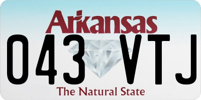 AR license plate 043VTJ