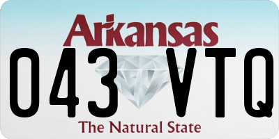 AR license plate 043VTQ