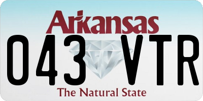 AR license plate 043VTR