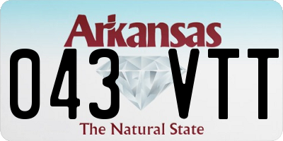 AR license plate 043VTT