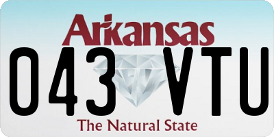 AR license plate 043VTU