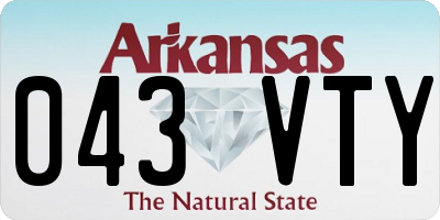AR license plate 043VTY