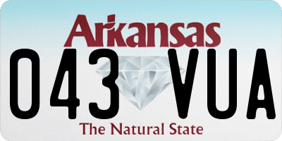 AR license plate 043VUA