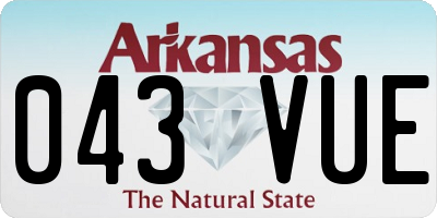 AR license plate 043VUE