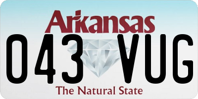 AR license plate 043VUG