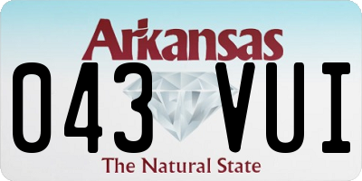 AR license plate 043VUI