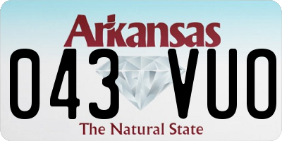 AR license plate 043VUO
