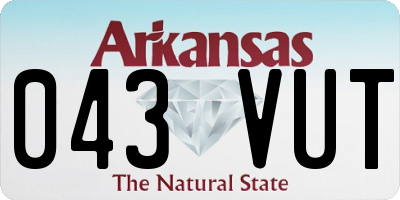 AR license plate 043VUT