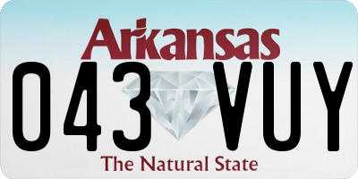 AR license plate 043VUY