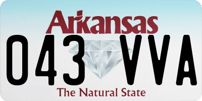 AR license plate 043VVA
