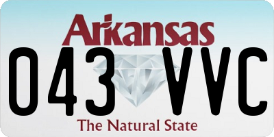 AR license plate 043VVC