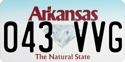 AR license plate 043VVG