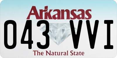 AR license plate 043VVI