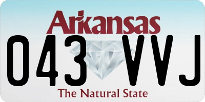 AR license plate 043VVJ