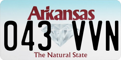 AR license plate 043VVN