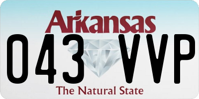 AR license plate 043VVP