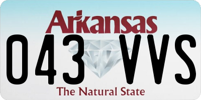 AR license plate 043VVS