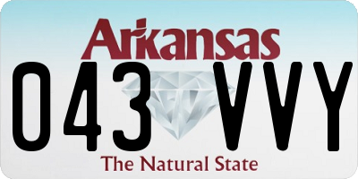AR license plate 043VVY