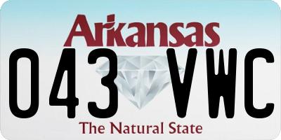 AR license plate 043VWC