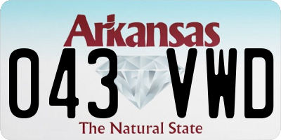 AR license plate 043VWD