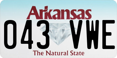 AR license plate 043VWE
