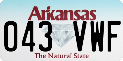 AR license plate 043VWF